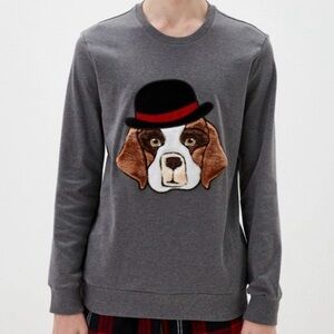 Intimissimi Beagle Wearing Bowler Hat Pajama Shirt Size Medium